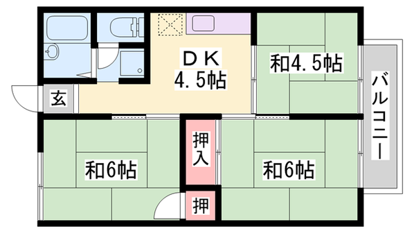 大久保駅 バス13分  山手台南下車：停歩2分 1階の物件間取画像